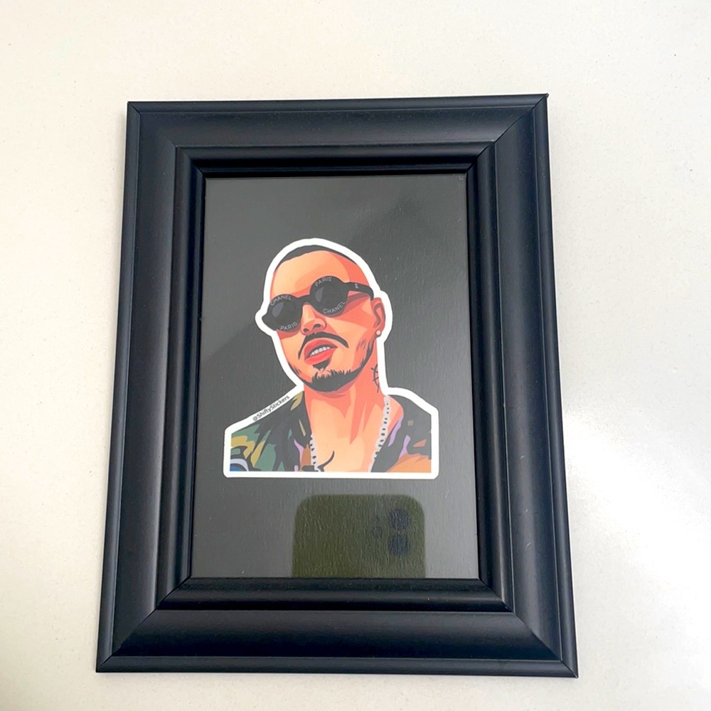 J BALVIN Framed pic